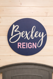 Personalized Round Wood Name Sign