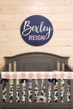 Personalized Round Wood Name Sign