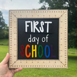 Interchangeable Ruler First & Last Day of School Sign