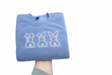 Embroidered Bunny Sweatshirt, Easter Crewneck