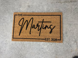 Personalized Family Name Doormat