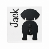 Personalized Dog Leash Holder | Custom Wooden Wall Hook