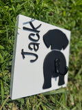 Personalized Dog Leash Holder | Custom Wooden Wall Hook