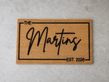 Personalized Family Name Doormat