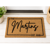 Personalized Family Name Doormat