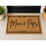 Personalized Welcome to the [Family Name] House Doormat