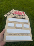 Personalized First & Last Day of School Sign
