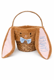 Embroidered Personalized Easter Basket – Bunny Basket with Custom Name