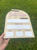 Personalized First & Last Day of School Sign
