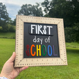 Interchangeable Ruler First & Last Day of School Sign