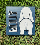 Personalized Dog Leash Holder | Custom Wooden Wall Hook
