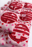 Embroidered Valentine Heart Monogram Kids Sweatshirt