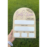 Personalized First & Last Day of School Sign