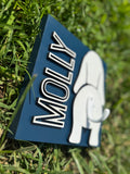 Personalized Dog Leash Holder | Custom Wooden Wall Hook