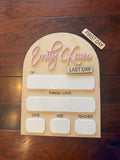 Personalized First & Last Day of School Sign