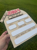 Personalized First & Last Day of School Sign