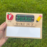 Personalized Interchangeable First & Last Day of School Sign | ABC School Picture Prop