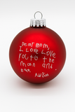 Personalized Stick Figure Laser Engraved Ornament