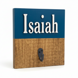 Personalized Wooden Name Wall Hook | Custom Backpack, Towel & Coat Hook