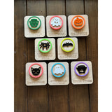 Halloween Playdough Trick or Treat Cards with  Stamps