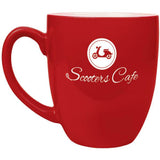 Custom Engraved 16 oz. Black Ceramic Bistro Mug