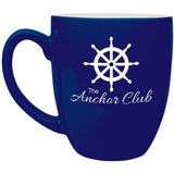 Custom Engraved 16 oz. Black Ceramic Bistro Mug