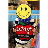 Interchangeable First & Last Day of School Sign | Personalized Apple School Picture Prop