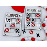 Personalized Valentine Tic Tac Toe Board