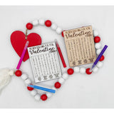 Personalized Valentine Word Search Cards