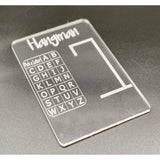 Acrylic Hangman Game Board - Reusable Dry Erase Word Game