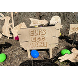 Wooden Easter Egg Hunt Signs Set
