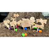 Wooden Easter Egg Hunt Signs Set