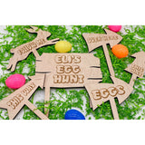 Wooden Easter Egg Hunt Signs Set