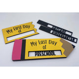 Interchangeable First & Last Day of School Sign | Personalized Pencil School Picture Prop