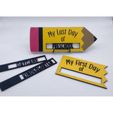 Interchangeable First & Last Day of School Sign | Personalized Pencil School Picture Prop