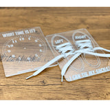 Acrylic “I Can Tie My Shoes!” Dry Erase Learning Board