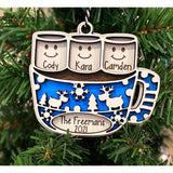 Personalized Hot Cocoa Mug Christmas Ornament