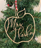 Personalized Teacher's Ornament