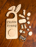 Easter Bunny Stop Here Doorhanger Paint Kit