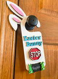 Easter Bunny Stop Here Doorhanger Paint Kit