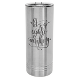 Custom Engraved 22 oz Polar Camel® Skinny Tumbler