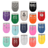 Custom Engraved 12 oz Polar Camel® Wine Tumbler