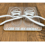 Acrylic “I Can Tie My Shoes!” Dry Erase Learning Board