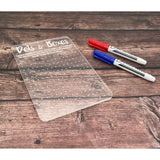Acrylic Dots and Boxes Game Board - Reusable Dry Erase Travel Game
