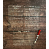 Acrylic Personalized Name Tracing Board