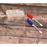 Acrylic Dots and Boxes Game Board - Reusable Dry Erase Travel Game